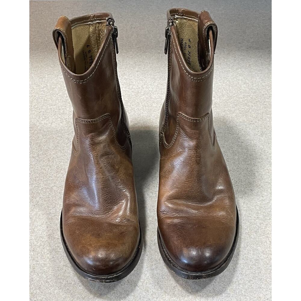 Women's Size 6B Frye Boots Melissa Button Short Brown Riding Style 77897-Western - Picture 2 of 13